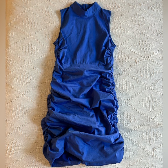 Zara Xs Ruched Mini Dress - Picture 3 of 7
